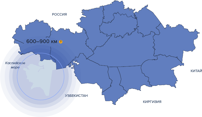 Карта мангистауской области казахстана